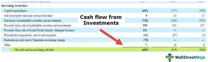 Where do investments go on the cash flow statement?