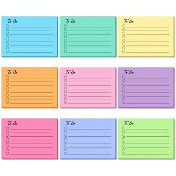 Where do you put sticky notes?