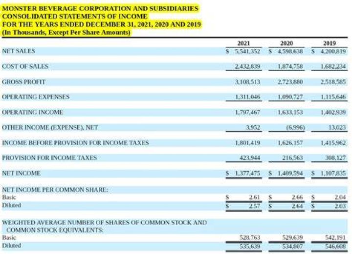 Where does common stock go on the income statement?