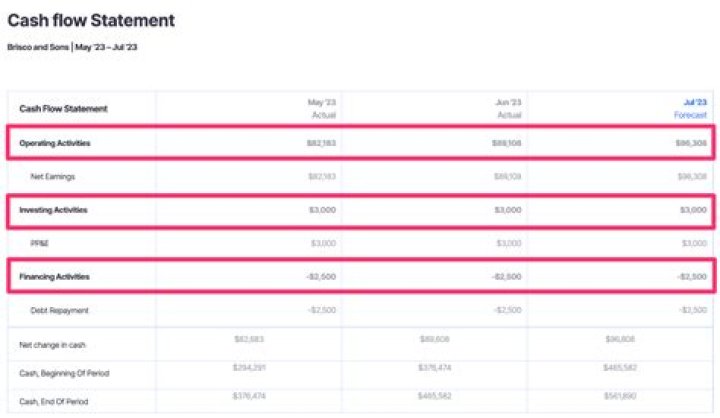 Where does GST go in cash flow statement?