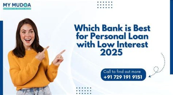 Which bank is best for personal loan with low interest?
