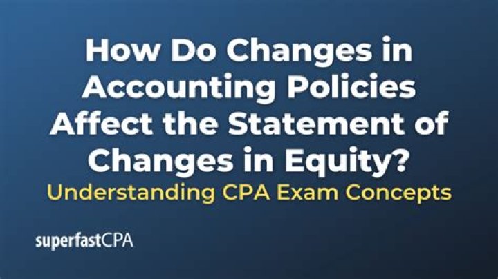 Which is an example of change in accounting policies?