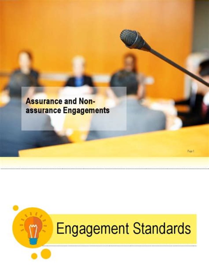 Which is an example of non-assurance engagement?