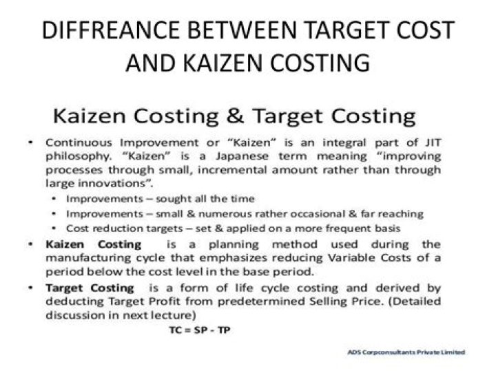 Which of the following is the difference between target costing and Kaizen Costing?