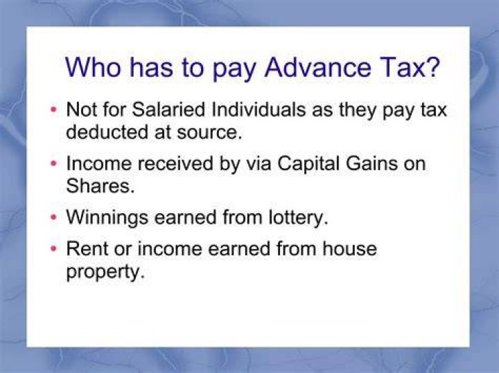 Who all are liable to pay tax?