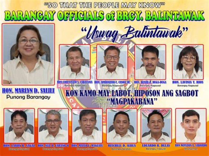 Who are the officials of the barangay?