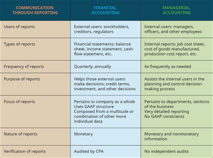 Who are the users of management accounting reports?
