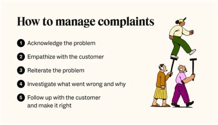 Who do you refer complaints to?