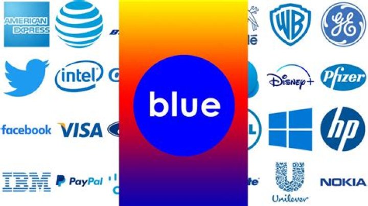 Who has a blue circle logo?