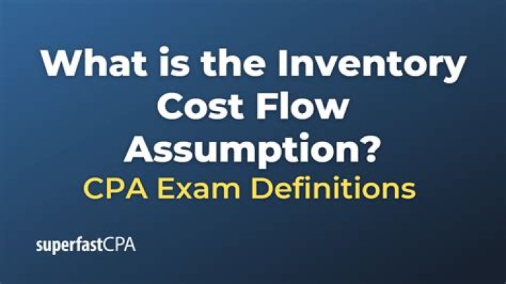 Why are cost flow assumptions used to determine inventory valuations?