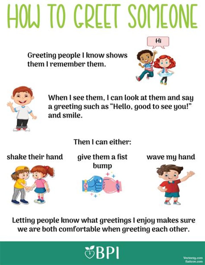 Why do people greet in the morning?