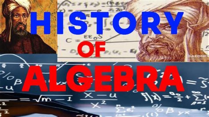 Why was algebra created?