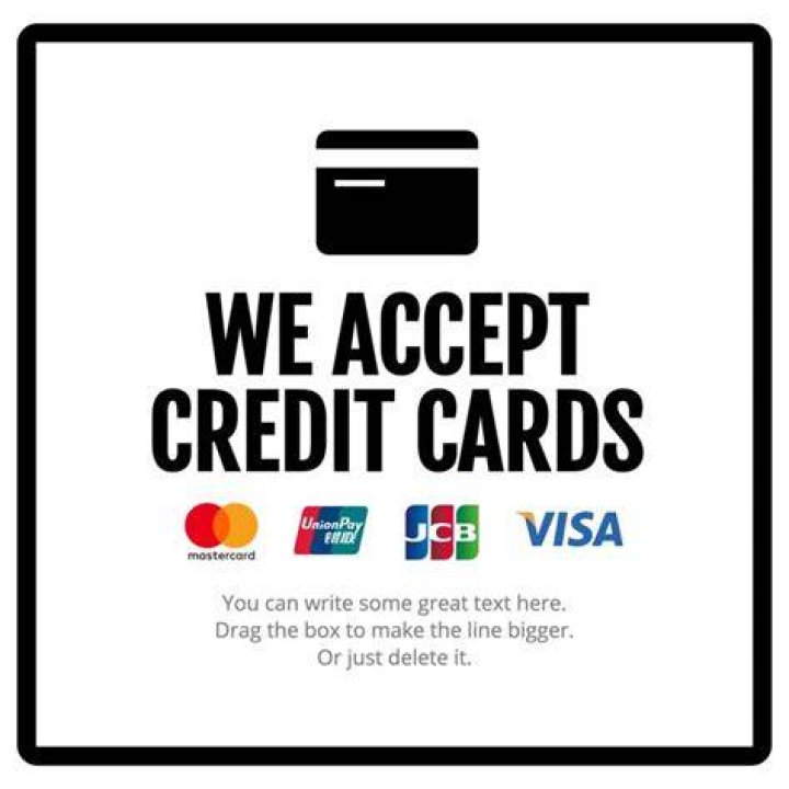 Will contractors take credit cards?